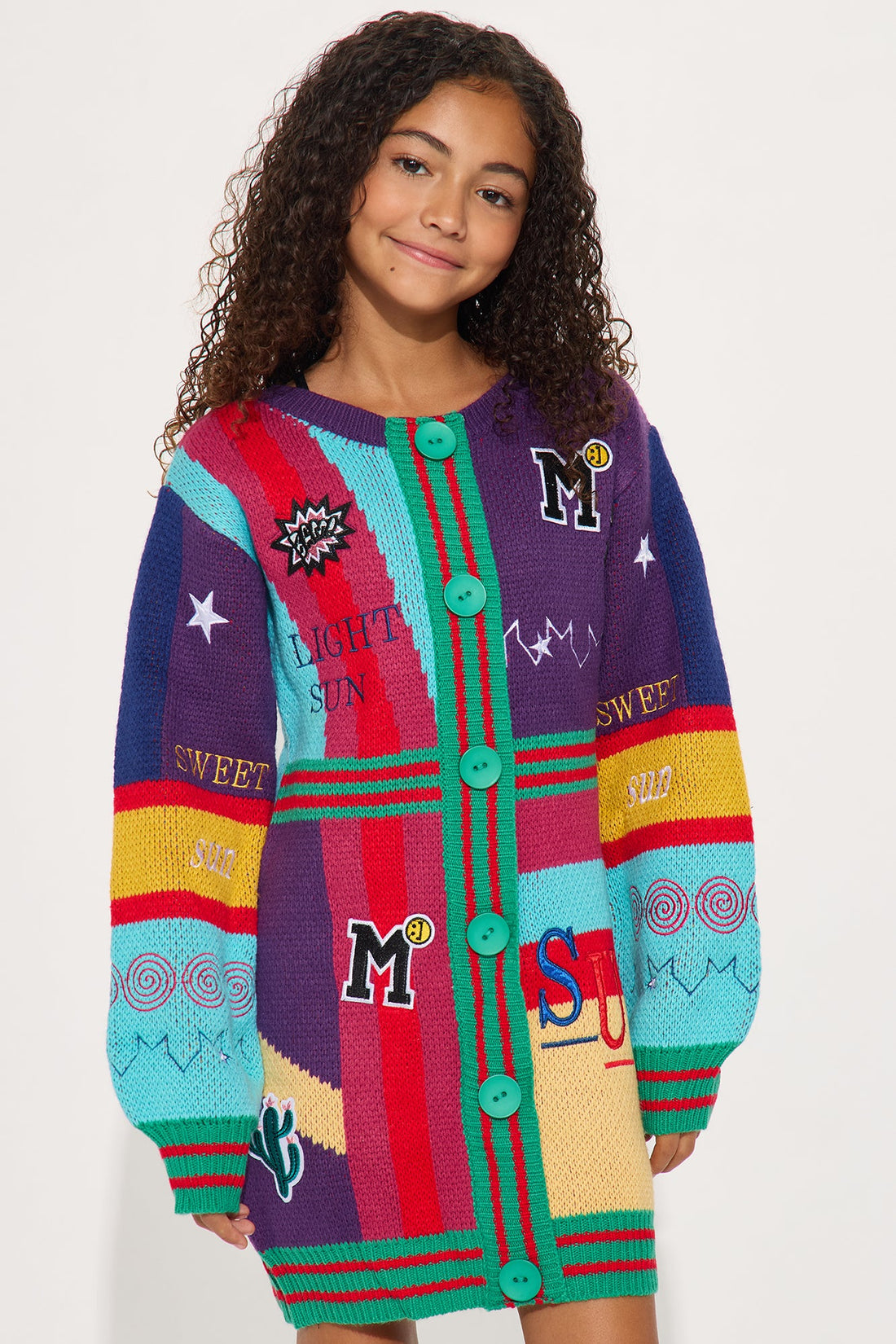 Mini Wild West Sweater Dress - Multi Color