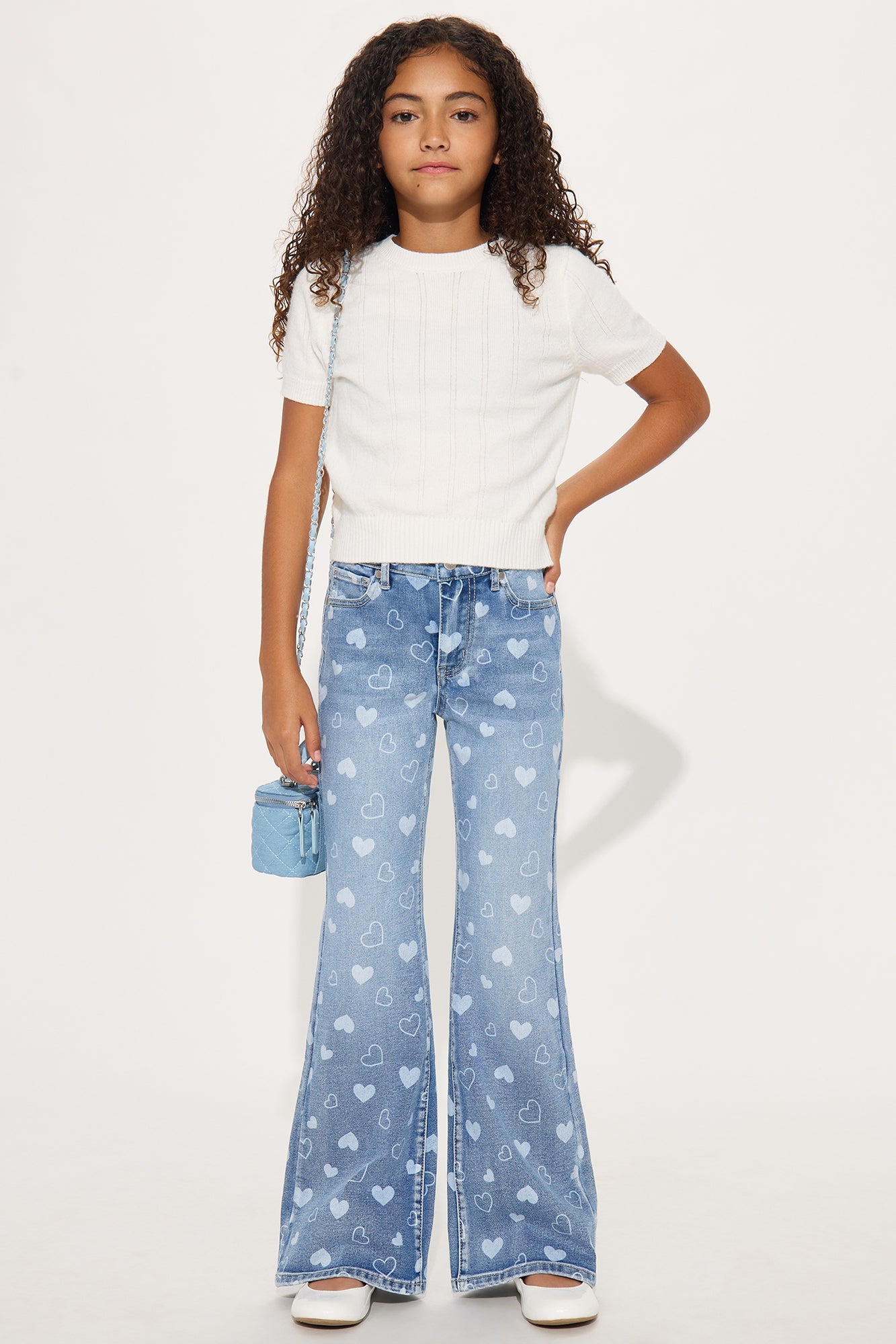 Mini So Much To Love Flare Jeans - Vintage Wash