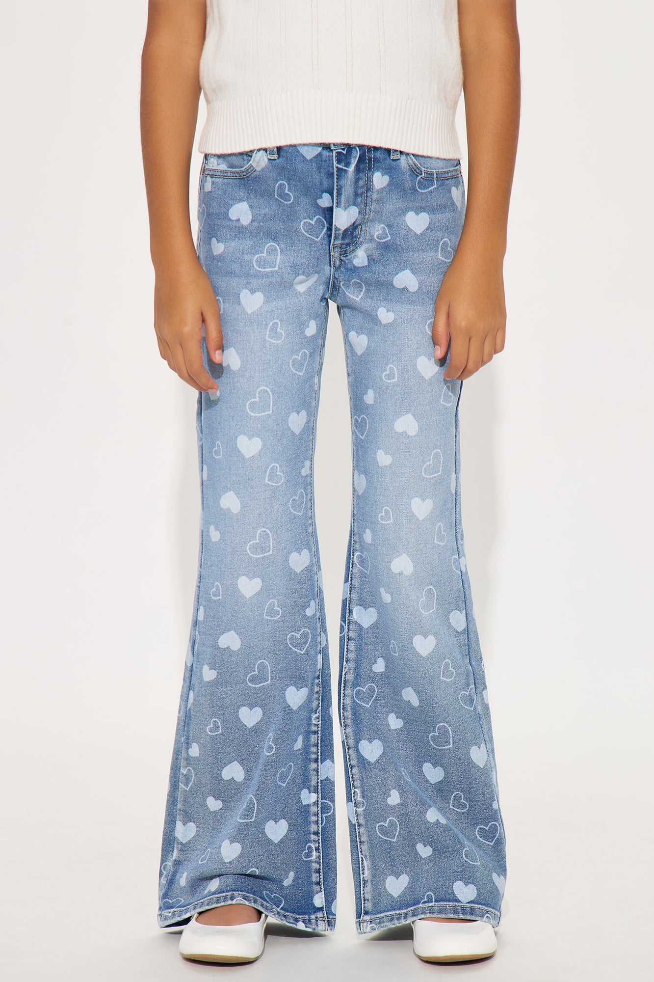 Mini So Much To Love Flare Jeans - Vintage Wash