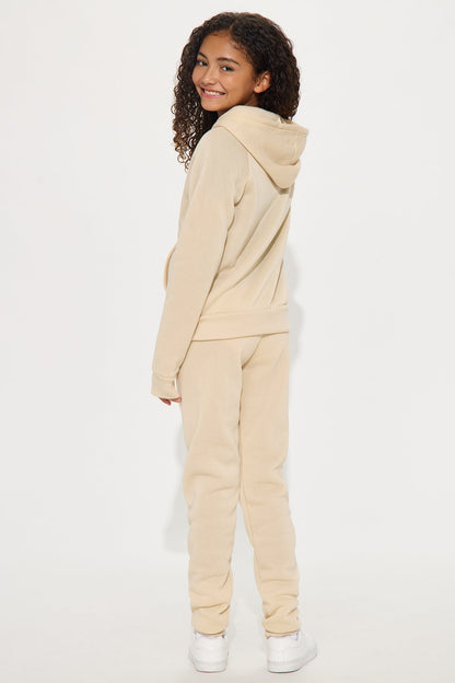 Mini Find Your Freedom 3 Piece Jogger Pant Set - Sand/combo