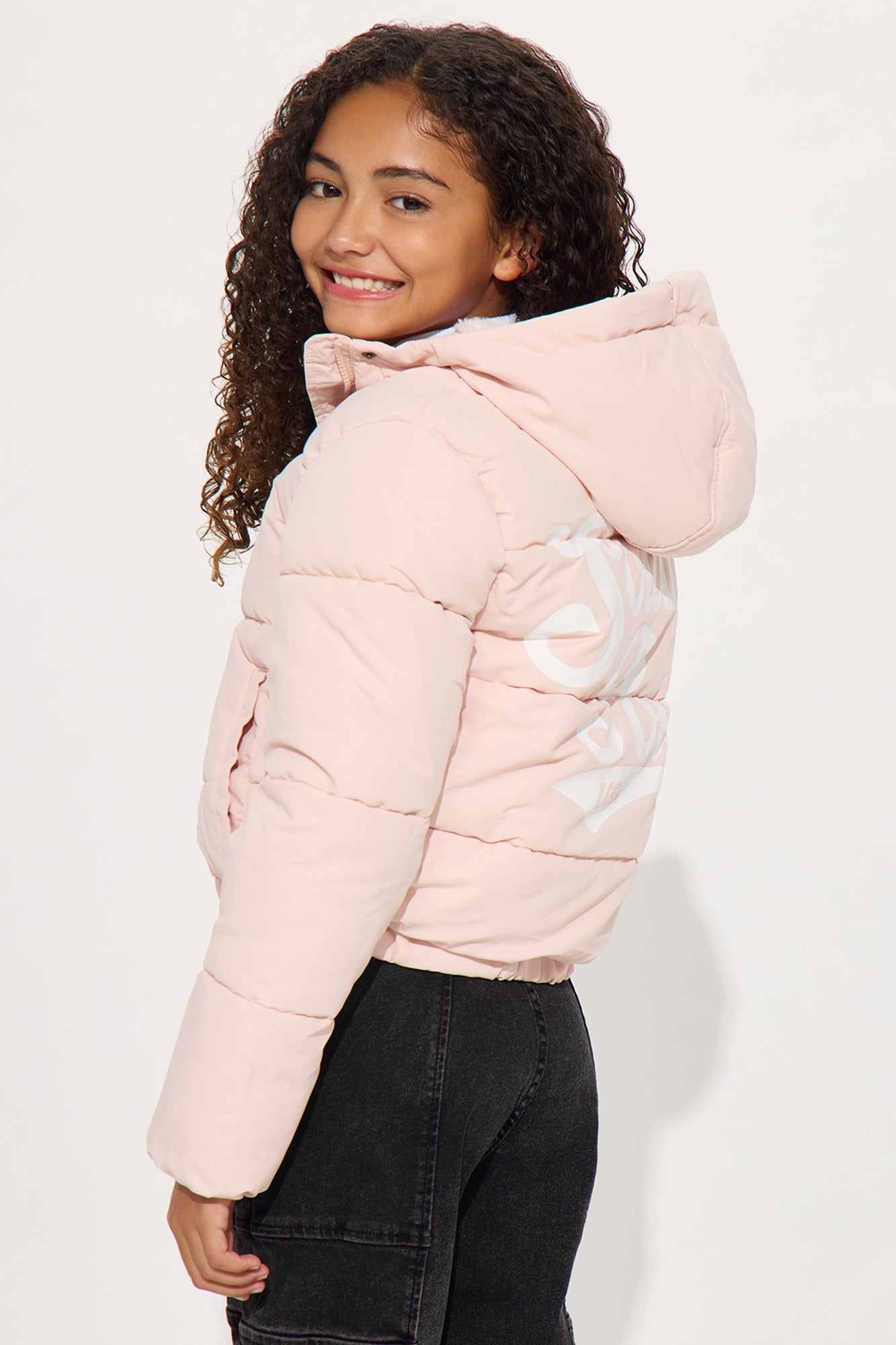 Mini Southpole Puffer Jacket - Pink