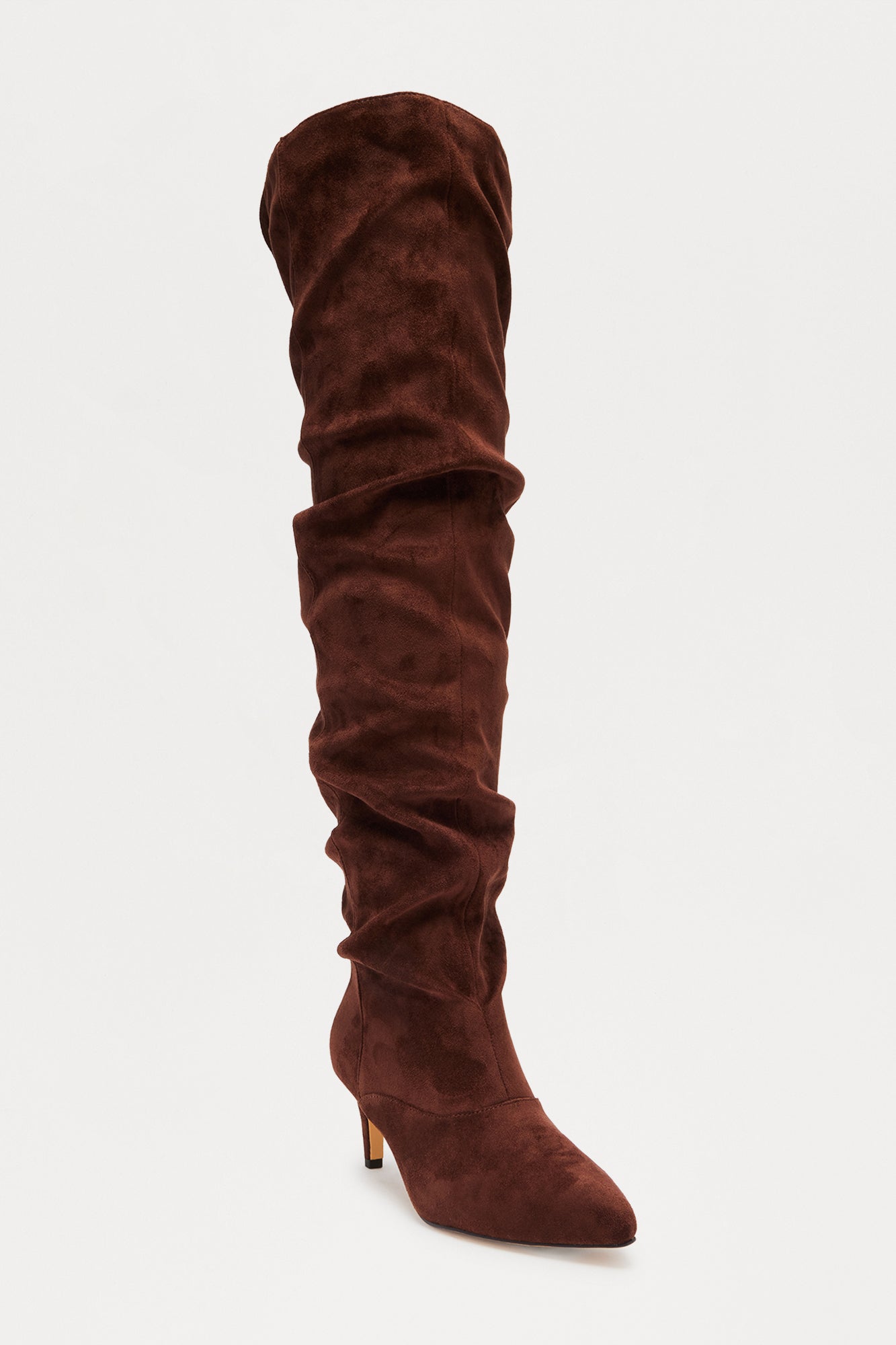 Essex Ruched Boots - Brown
