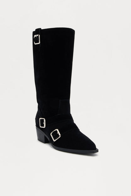 Easy Rider Buckle Boots - Black
