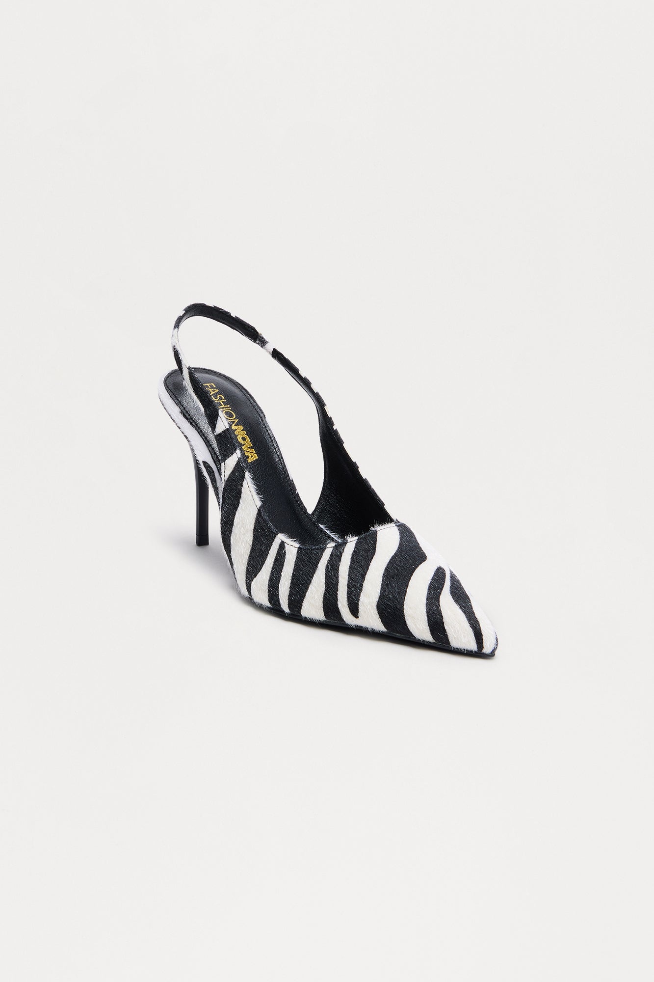 Amiri Stiletto Slingback Pumps - Black/White