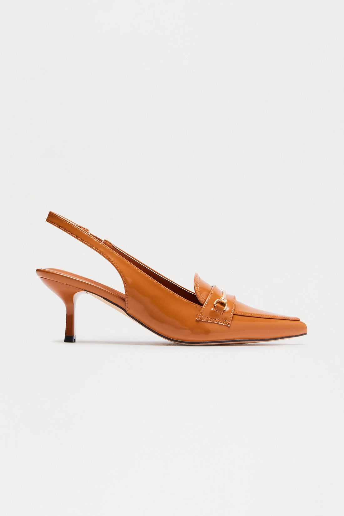 Sana Hardware Slingback Pumps - Brown
