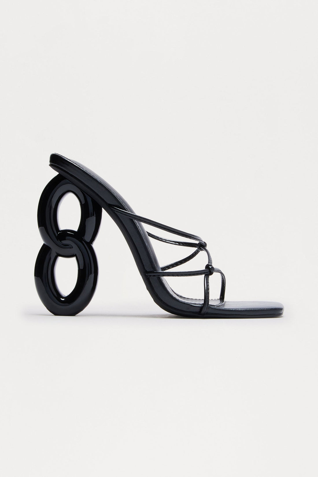 Korsa Metallic Novelty Heels - Black