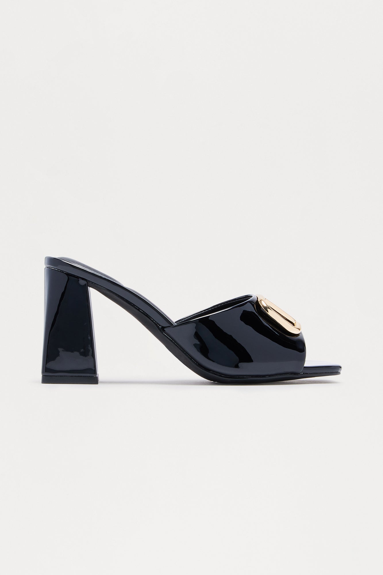 Brex Hardware Block Heels - Black