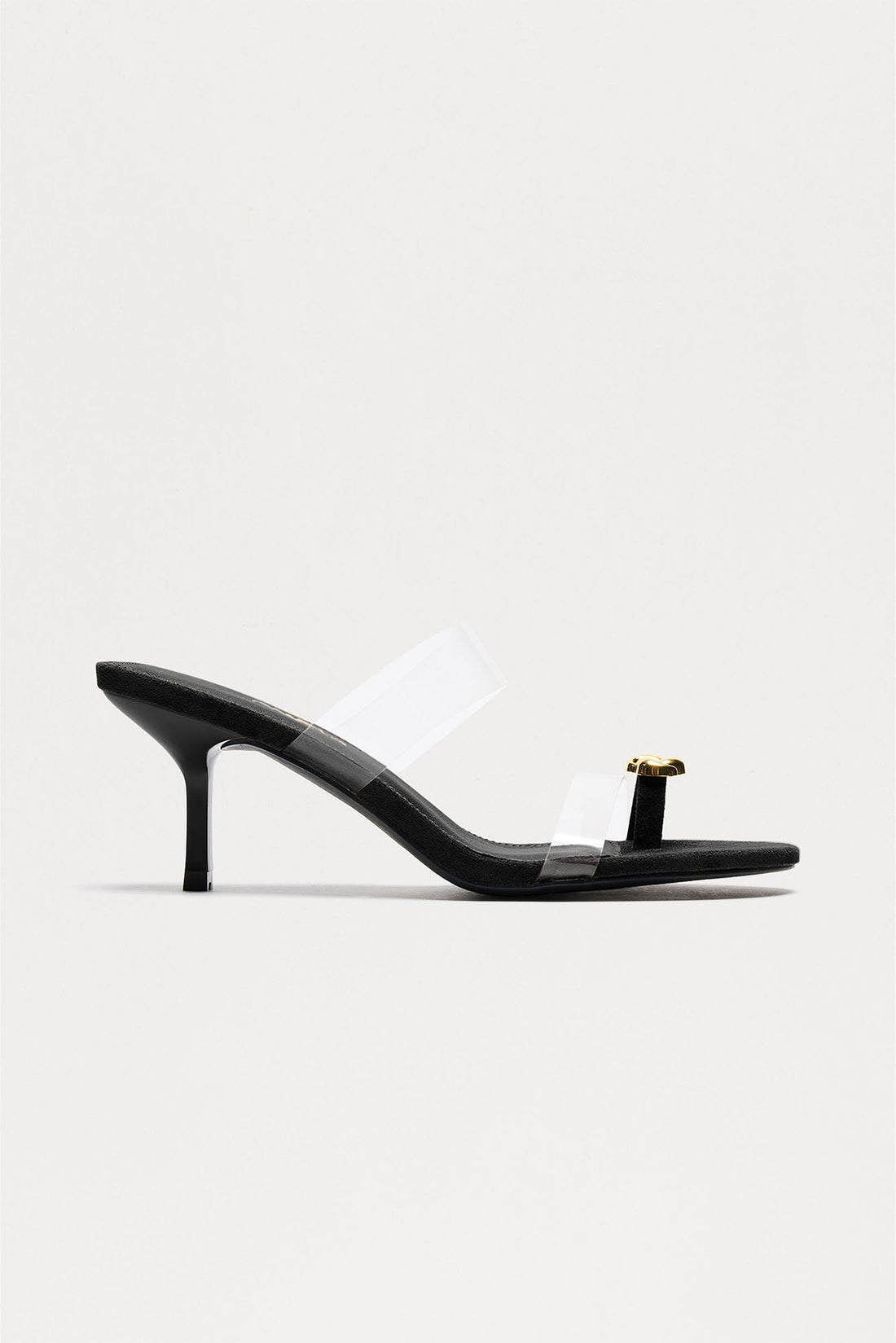 Unravel Toe Ring Mules - Black