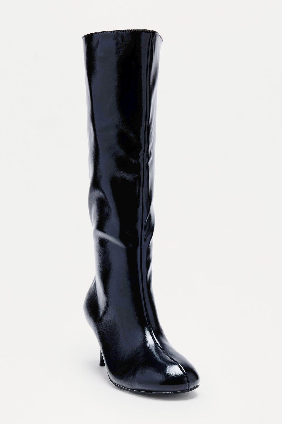 Tibby Kitten Heel Boots - Black