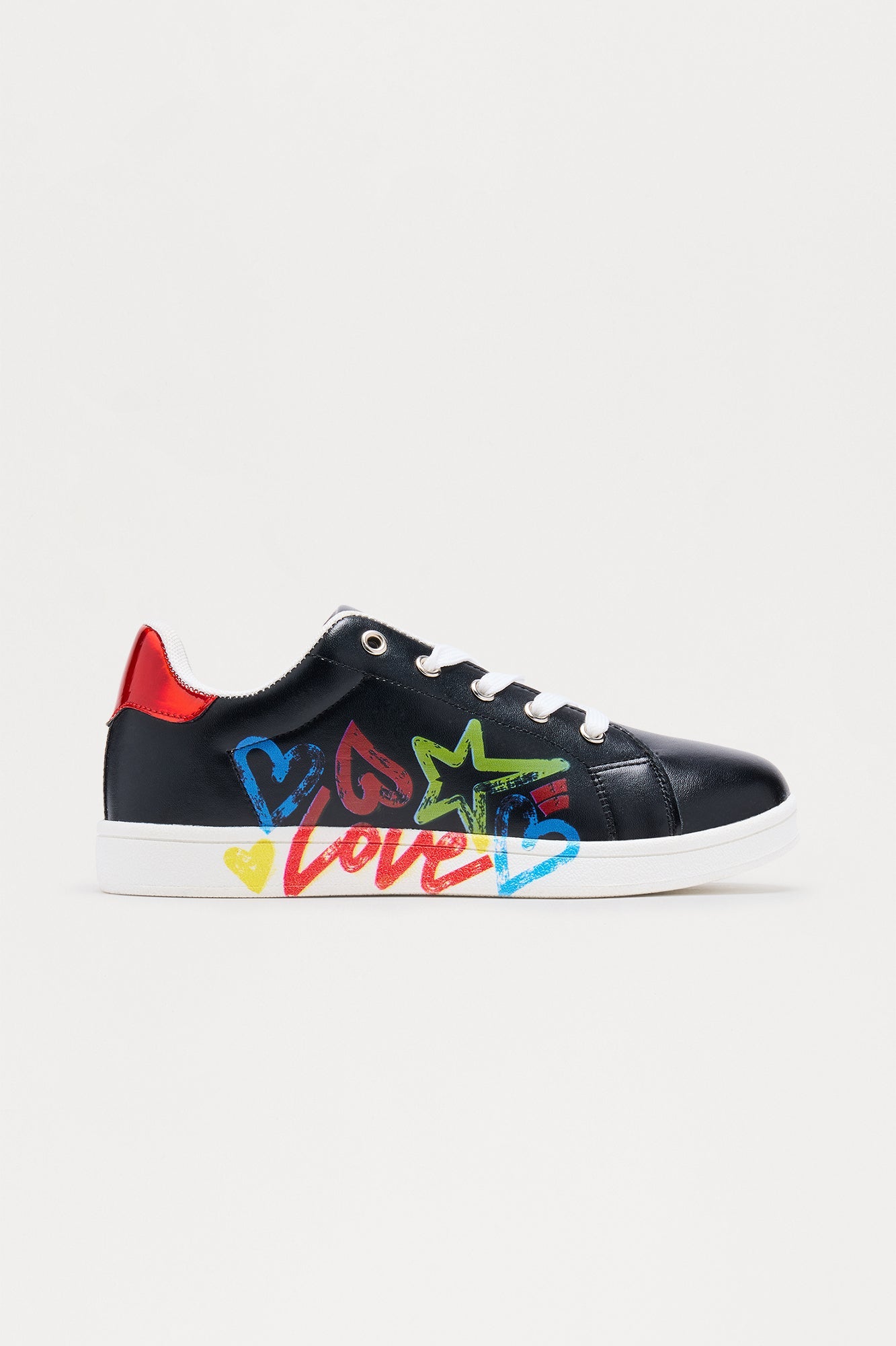 Mini Love Is Everything Sneakers - Black