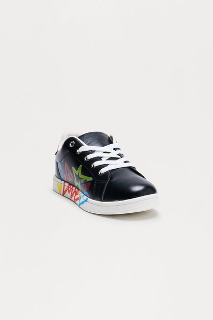 Mini Love Is Everything Sneakers - Black