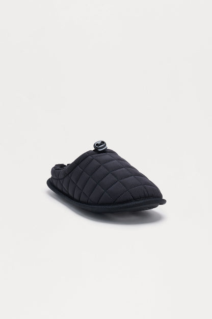 In Motion Quilted Slipper - Black