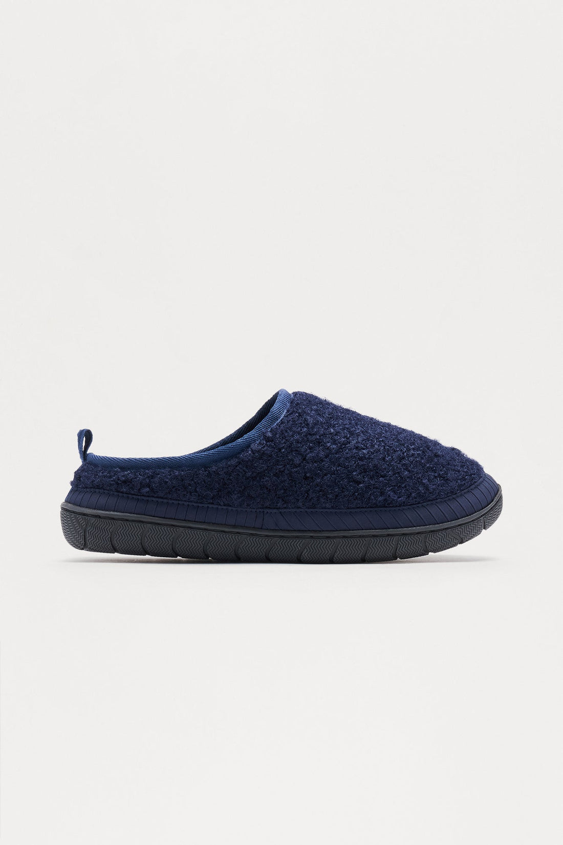 Lounge Textured Slipper - Navy