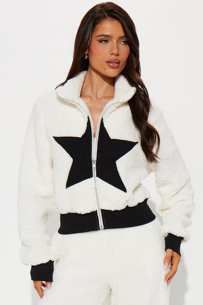 Eternal Star Sherpa Pant Set - Ivory