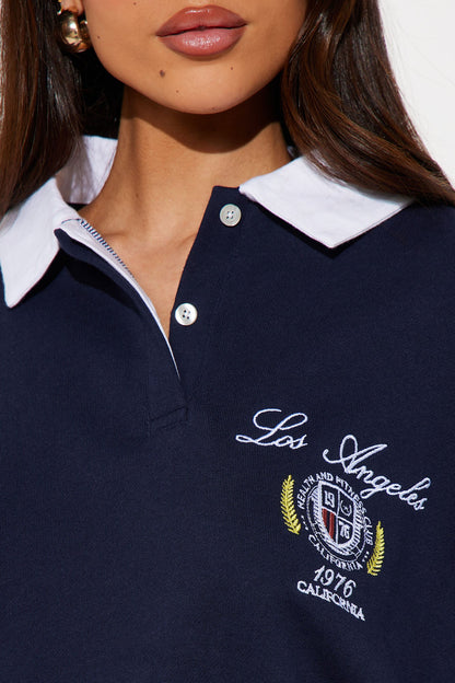 City Of LA Fleece Pant Set - Navy