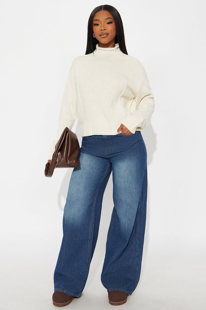 The Limit Wide Leg Jeans - Dark Wash