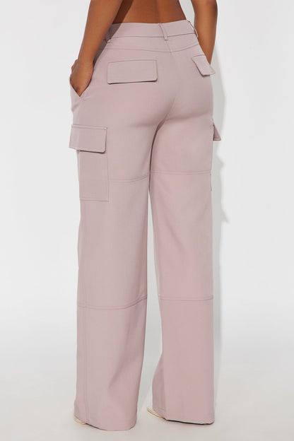 No Chill Wide Leg Cargo Pant 32″ - Orchid