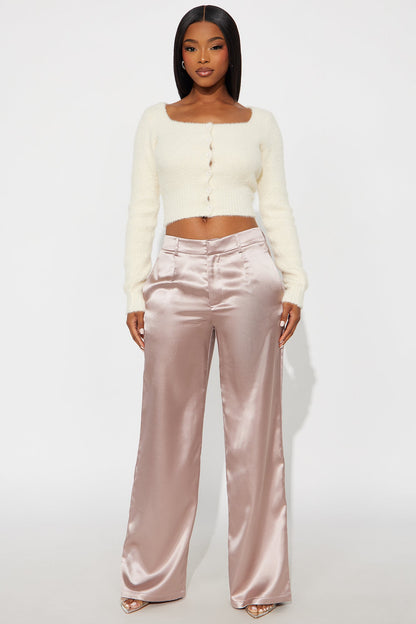 Caviar Nights Satin Trouser Pant 32″ - Orchid