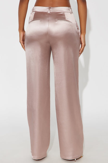 Caviar Nights Satin Trouser Pant 32″ - Orchid
