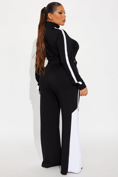 Victory Lap Scuba Pant Set - Black