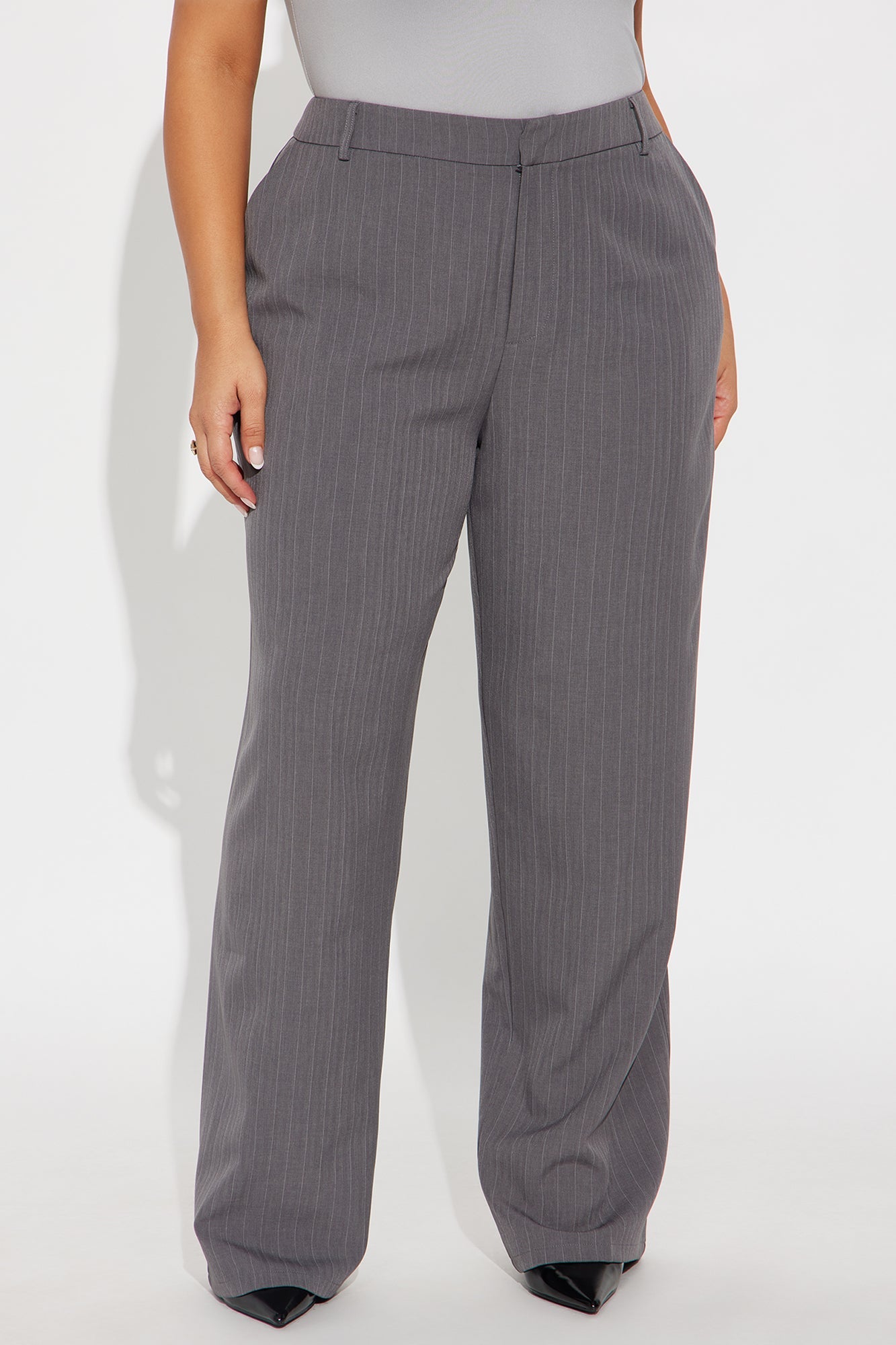 Focus Forward Pinstripe Trouser Pant 32″ - Charcoal/combo
