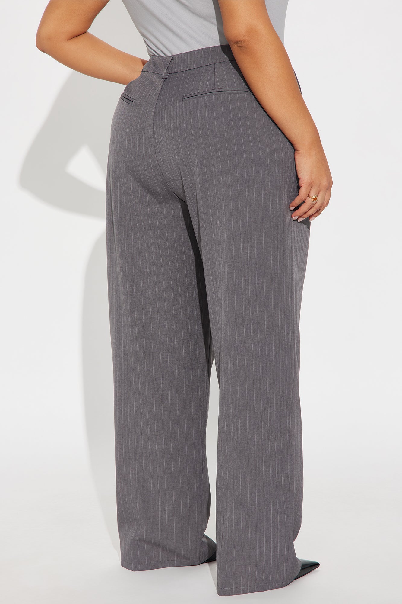 Focus Forward Pinstripe Trouser Pant 32″ - Charcoal/combo