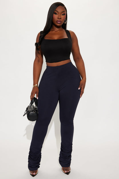 Love Galore Stacked Legging - Midnight Blue