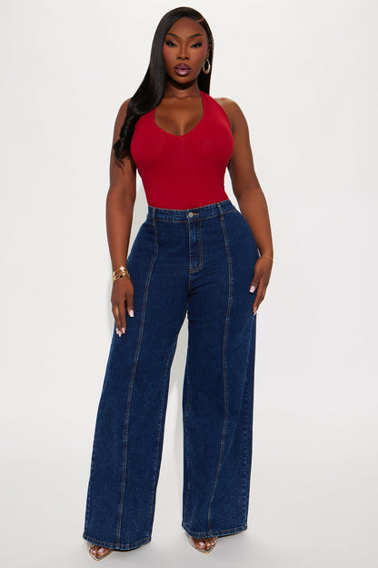 Karol Halter Bodysuit - Red