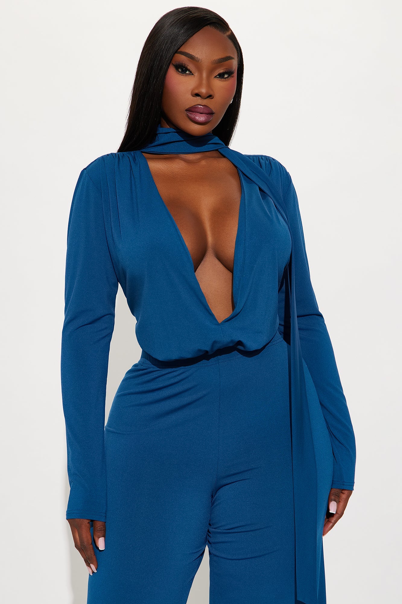 Penelope Wide Leg pant Set - Blue