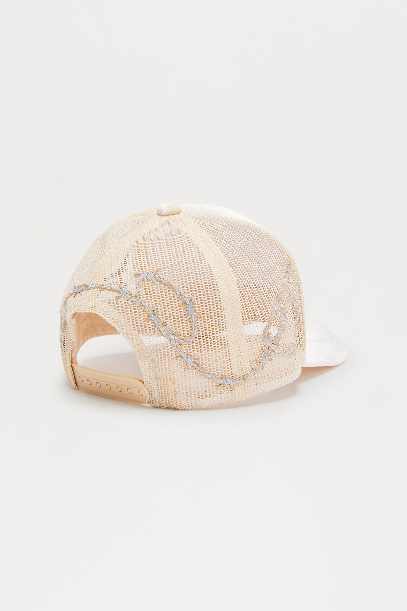 Barbwire Velvet Structured Snapback Hat - Stone