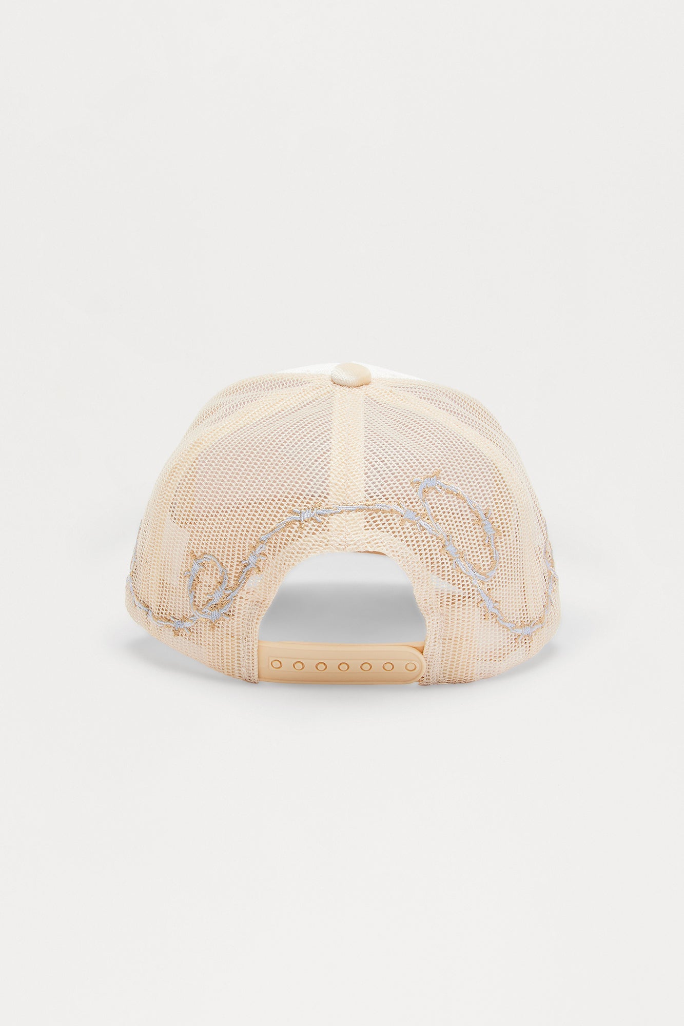 Barbwire Velvet Structured Snapback Hat - Stone