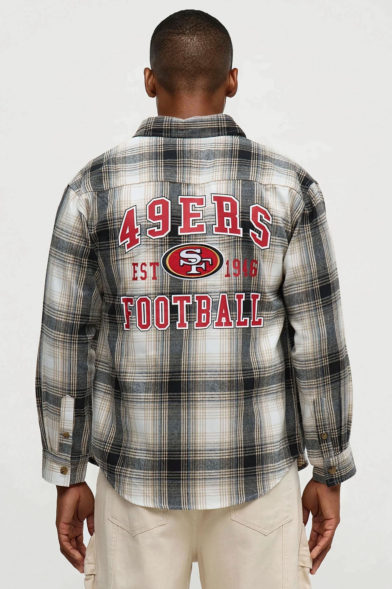 49ers Flannel - Cream/combo