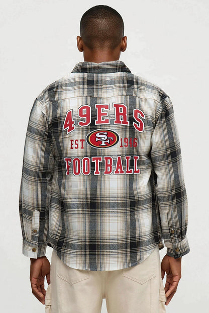 49ers Flannel - Cream/combo