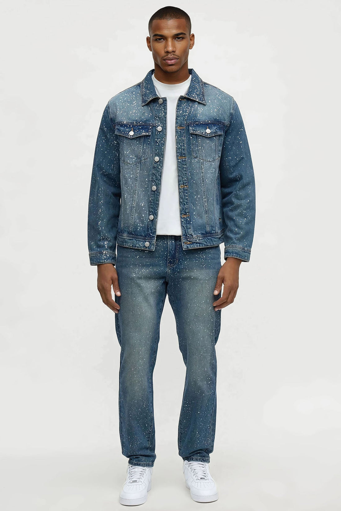 Slim Shimmering Nights Jean - Vintage Blue Wash
