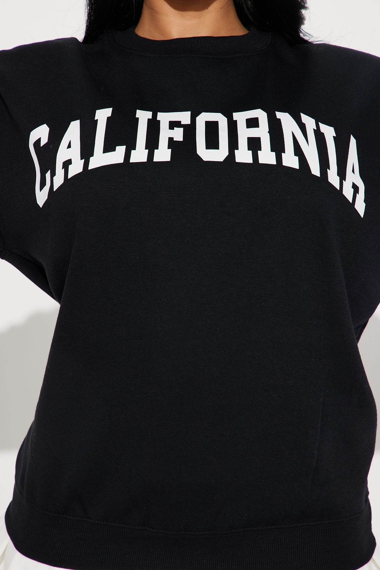 California Vintage Crew Neck Sweatshirt - Black
