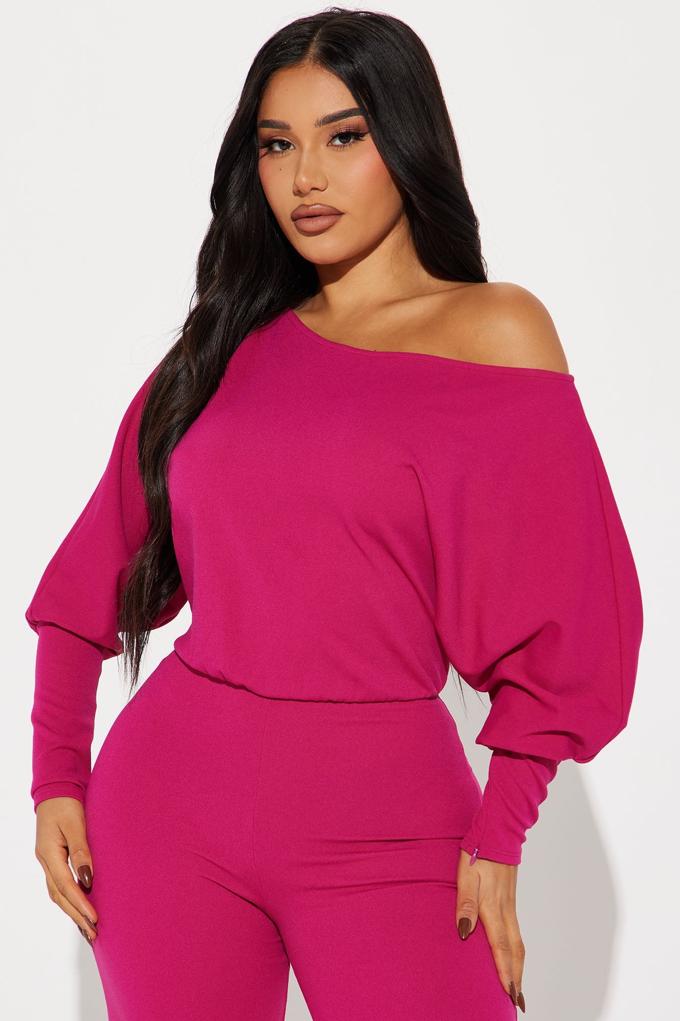 Break Free Jumpsuit - Magenta