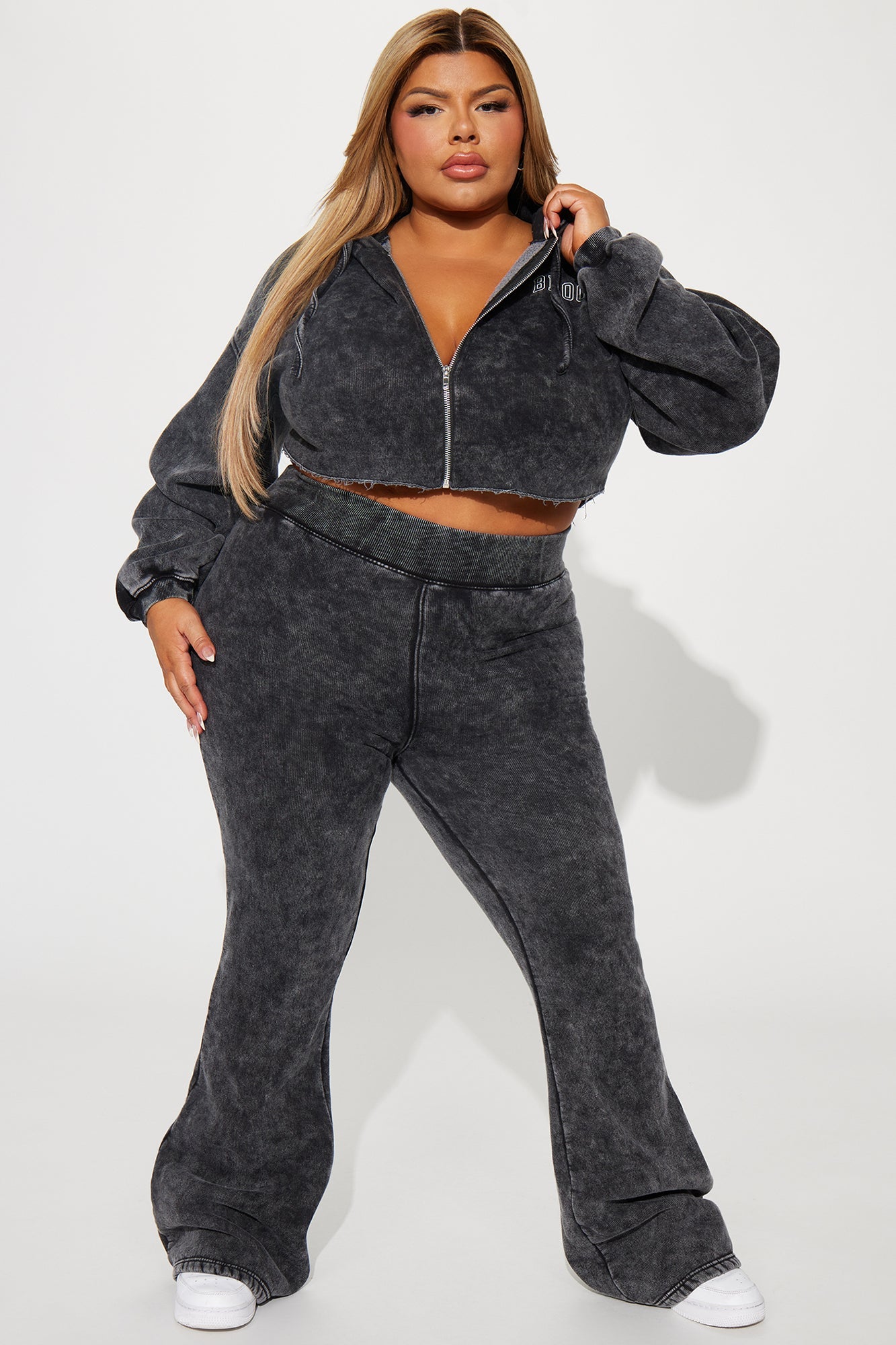 Brooklyn City Washed Hoodie - Black Wash