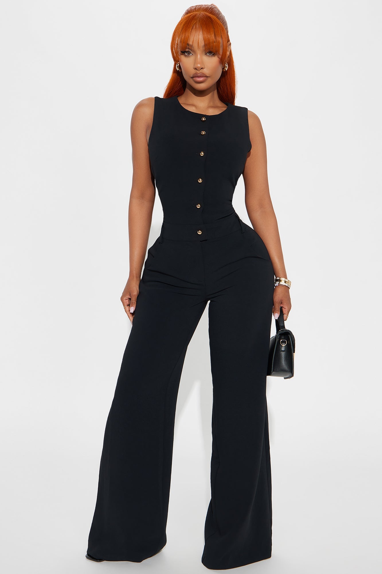 On Call Jumpsuit - Black