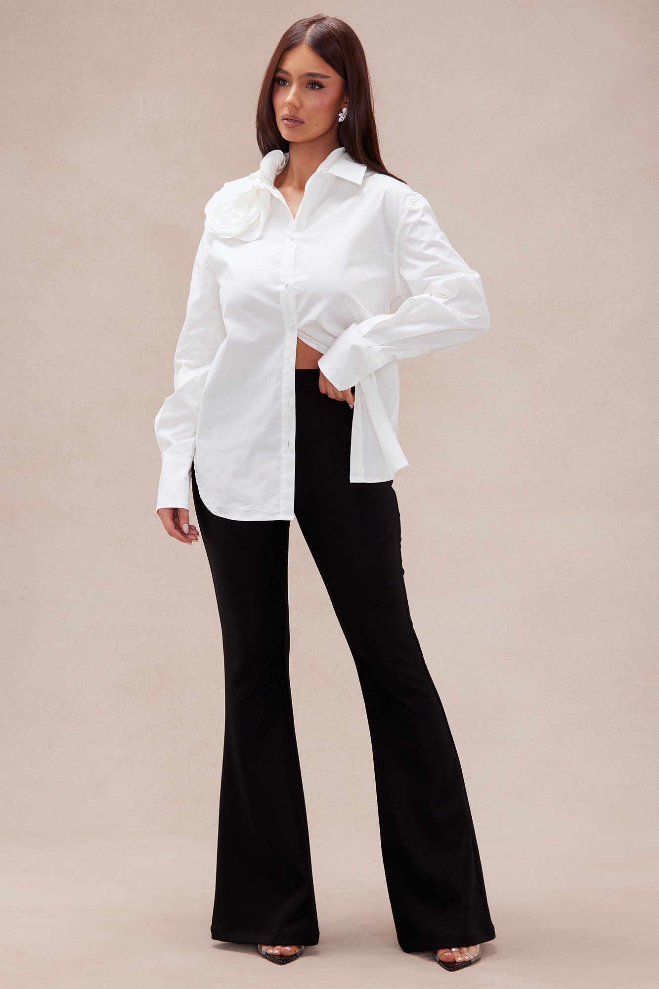 Fiona Long Sleeve Shirt - White