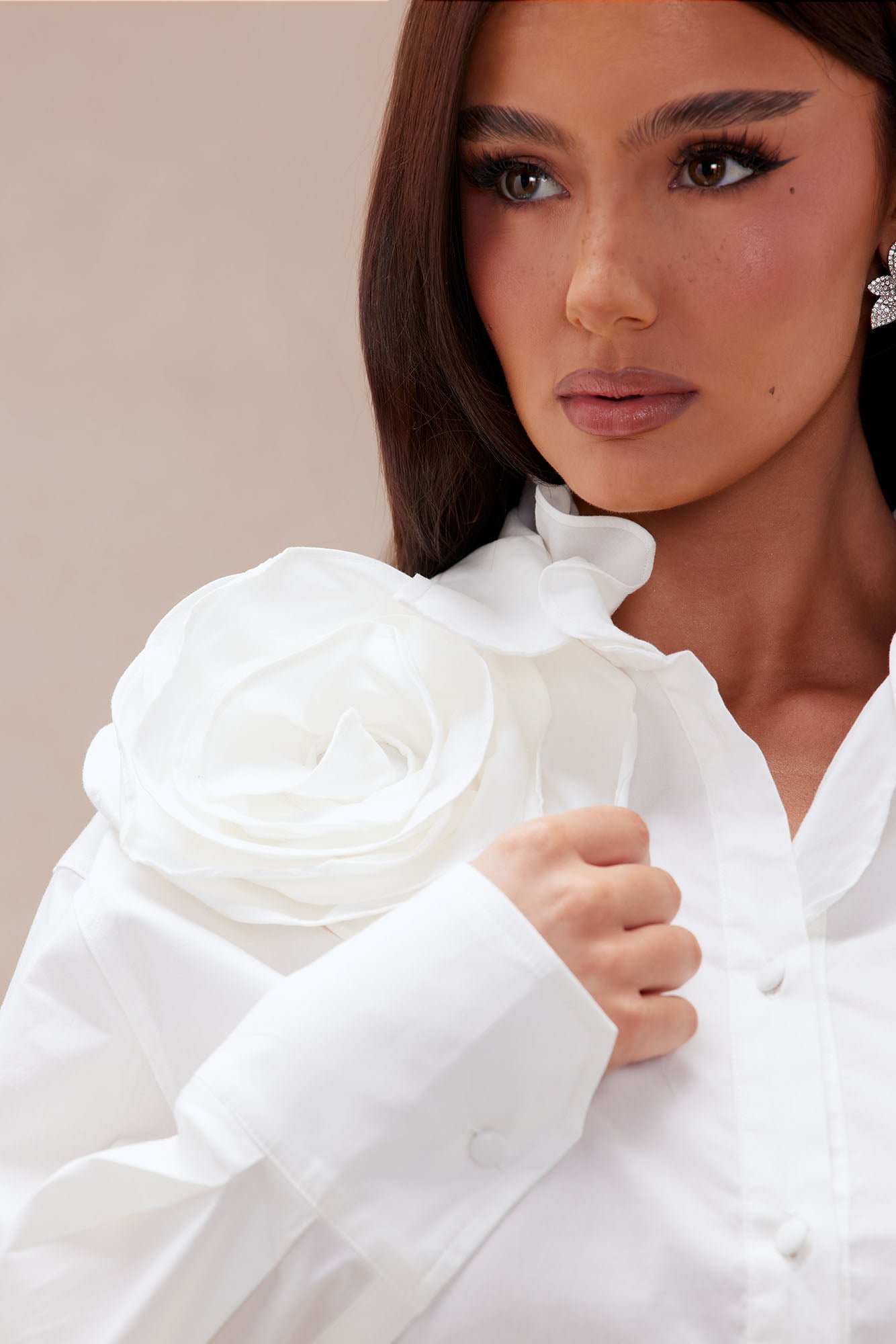 Fiona Long Sleeve Shirt - White