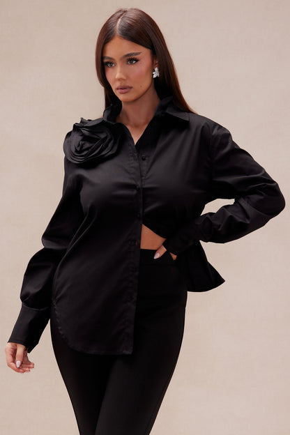 Fiona Long Sleeve Shirt - Black