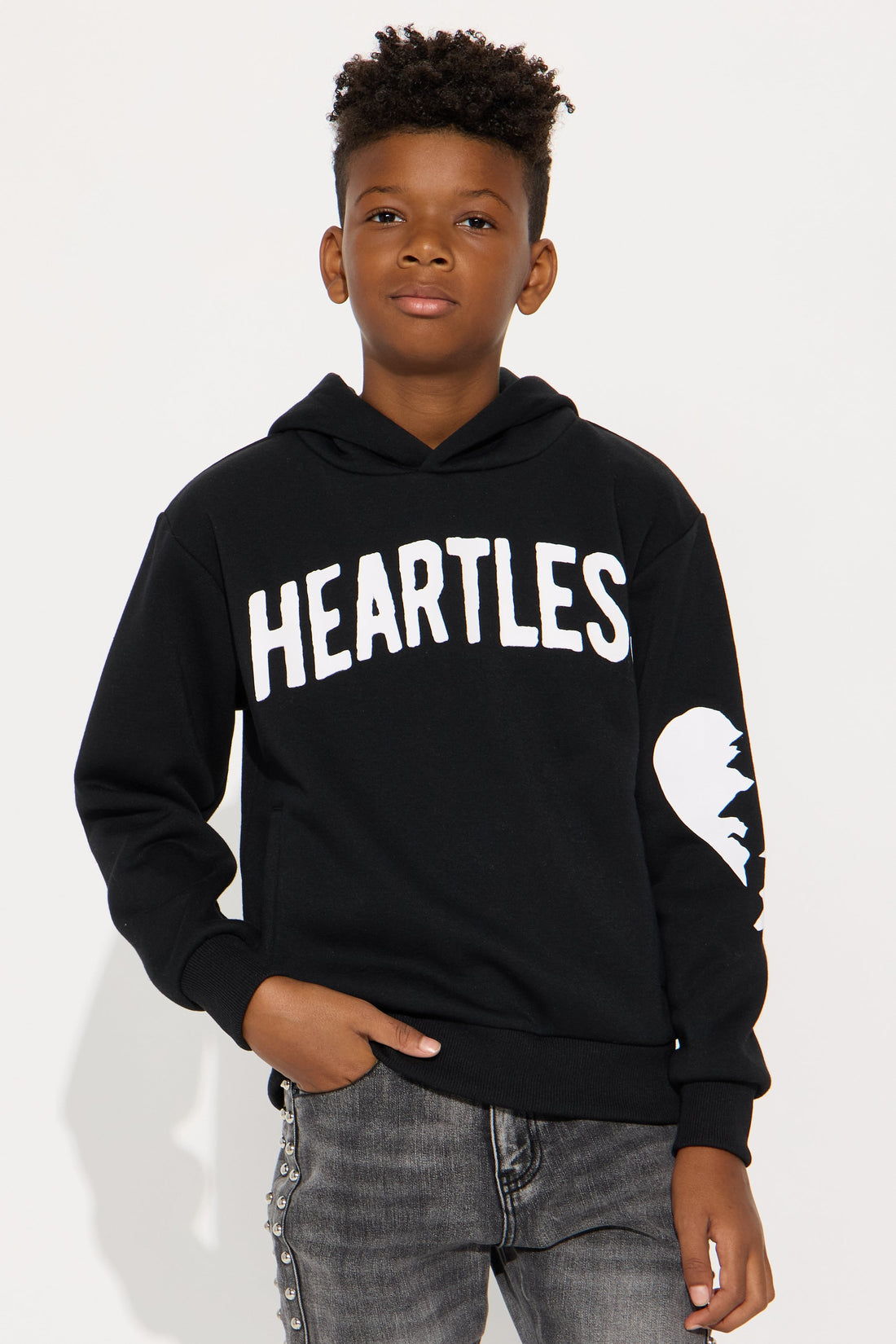 Mini Heartless And Heartbroken Hoodie - Black