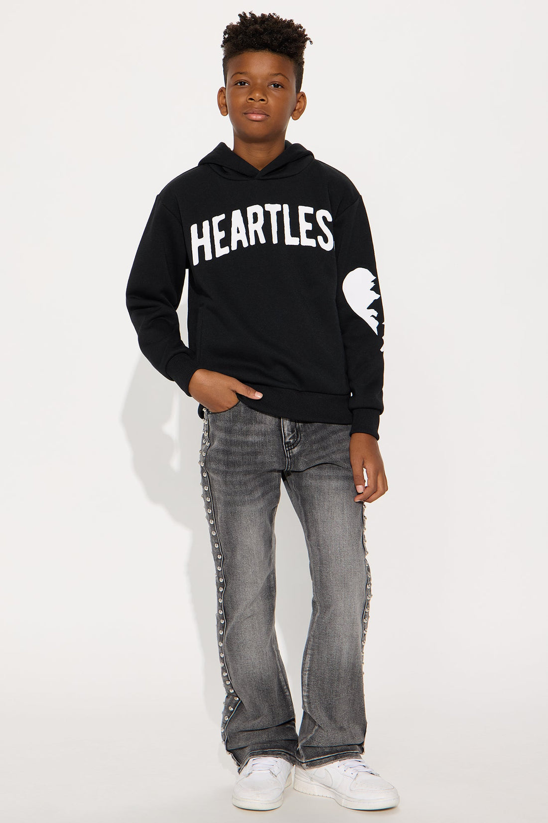 Mini Heartless And Heartbroken Hoodie - Black