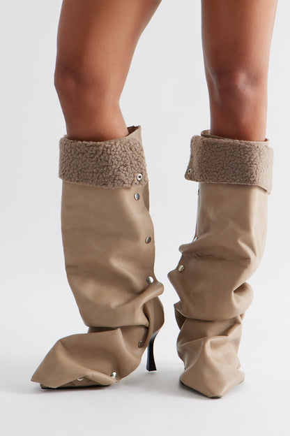 Slade Sherpa Overlay Boots - Grey