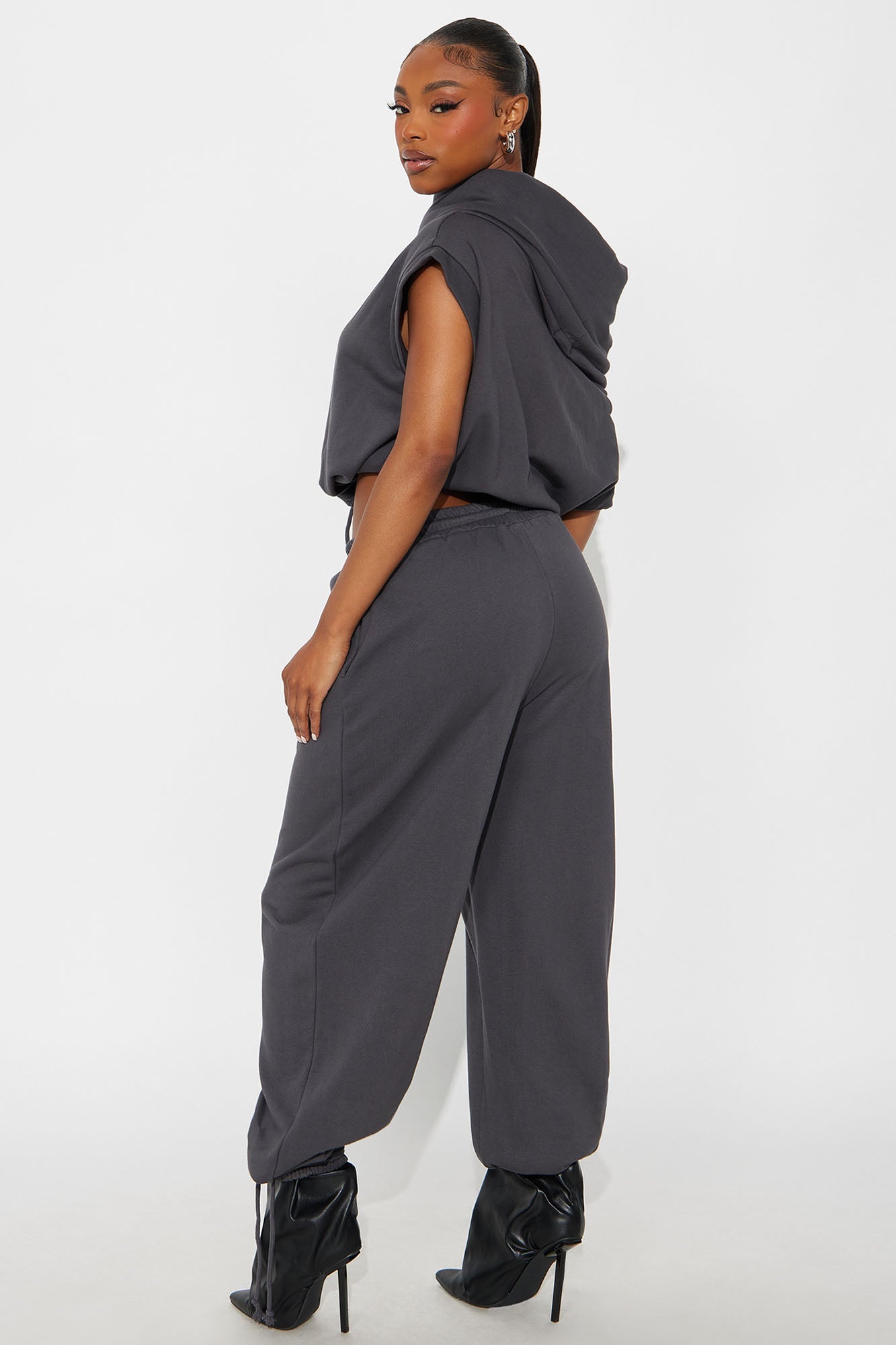 Alexa Jogger Pant Set - Charcoal