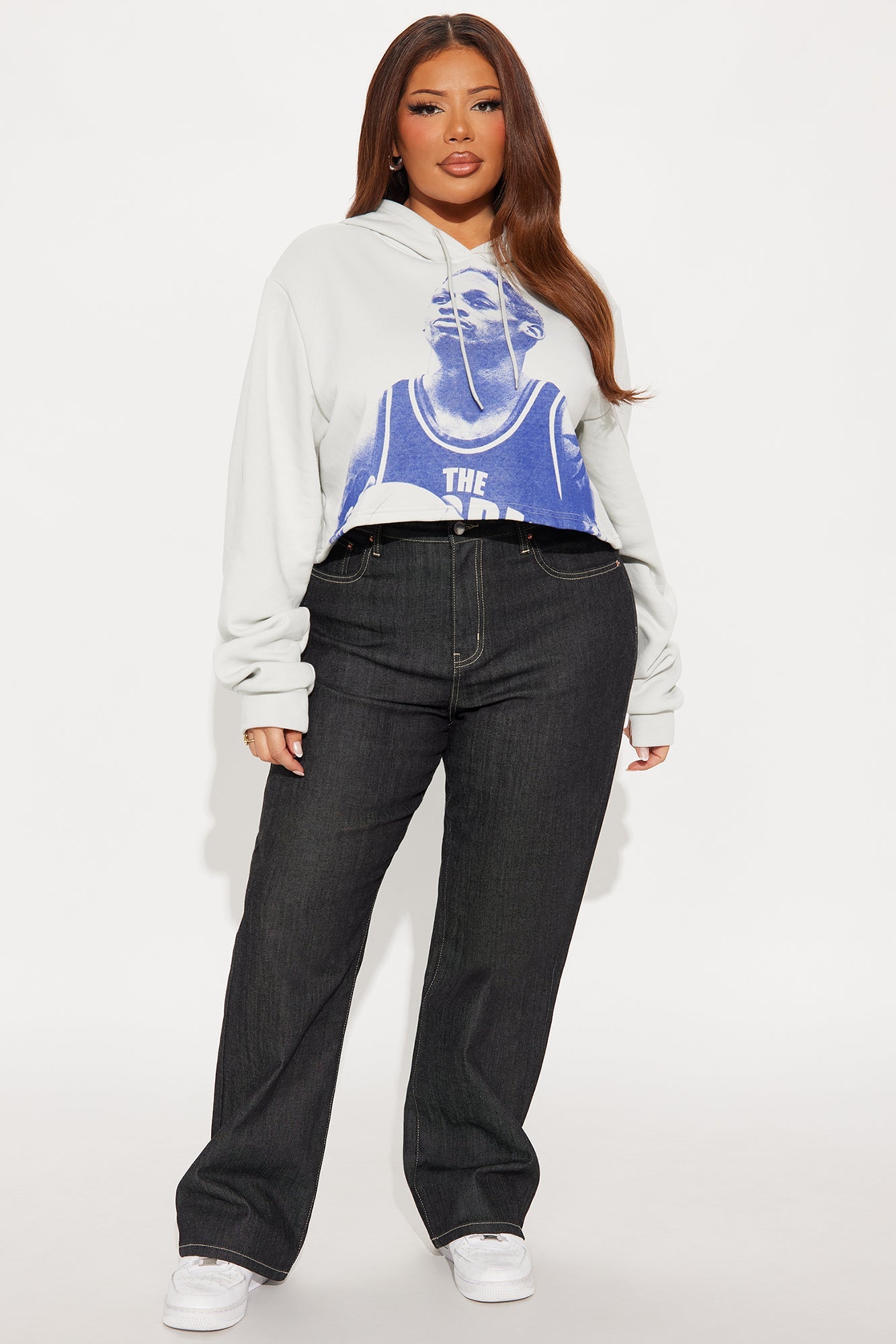 Dennis Rodman Basketball Zip Up Hoodie - White