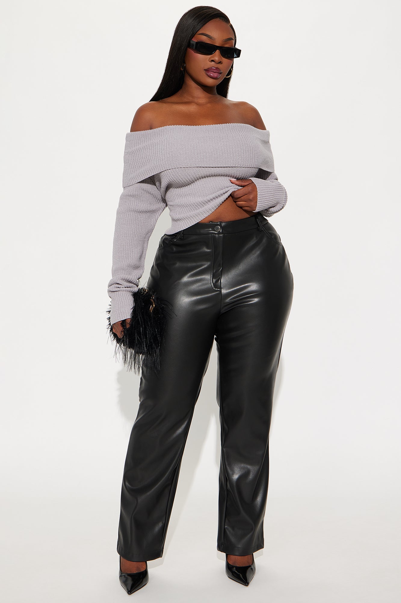 The Realest Faux Leather Pants - Black