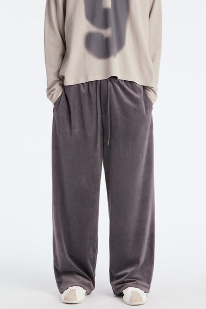 Baggy Fancy Slouch Drawstring Pant - Grey
