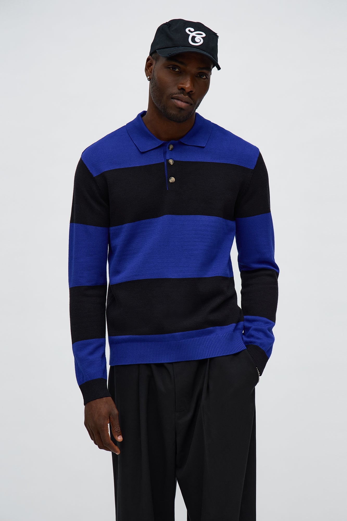 The Sam Polo Sweater - Black/combo