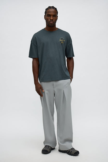 Pray Faith Over Fear Short Sleeve Tee - Grey